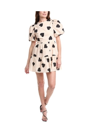 womens Mini Dress, m, Tan