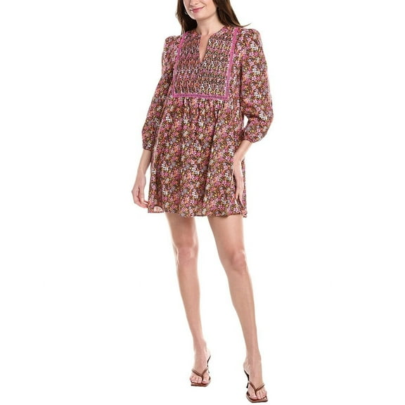 English Factory womens Printed Mini Dress, m, Pink