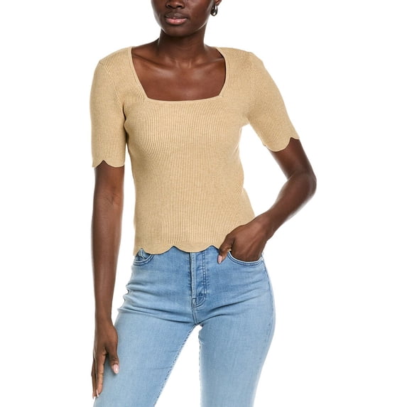 English Factory womens Square Neck Sweater, m