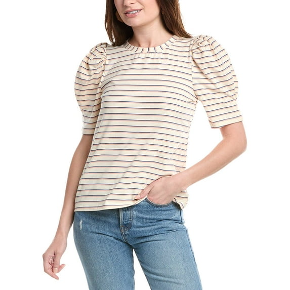 English Factory womens Stripe Top, m, Tan