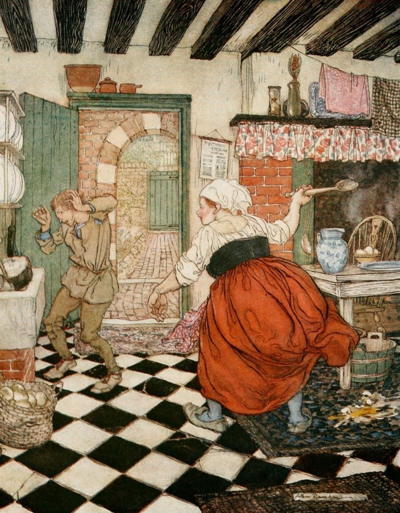 English Fairy Tales 1927 Dick Whittington Canvas Art - A Rackham (24 x 36)