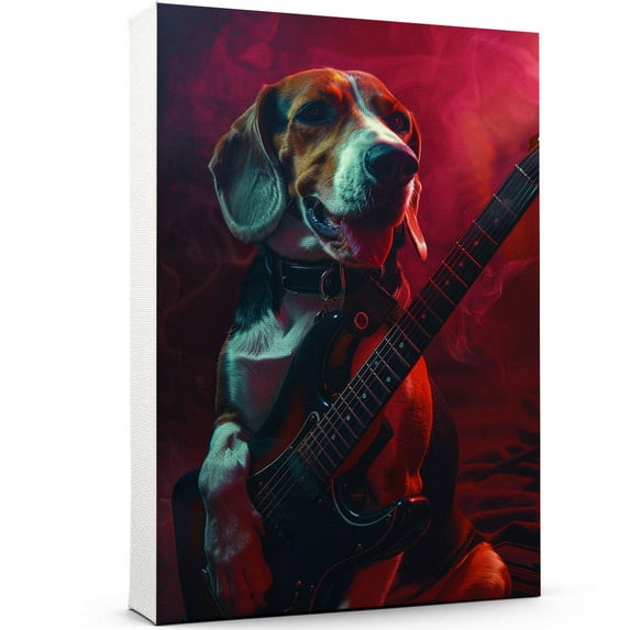 English Foxhound Dog Poster Music Decor - English Foxhound Dog Canvas Wall Art For Bedroom Decor - Wall Decor Living Room Modern - Birthday Gifts For Wife