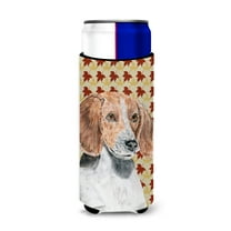 English Foxhound Fall Leaves Ultra Hugger for slim cans