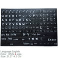 English Full 120 Keys Matte Standard Waterproof Keyboard Stickers