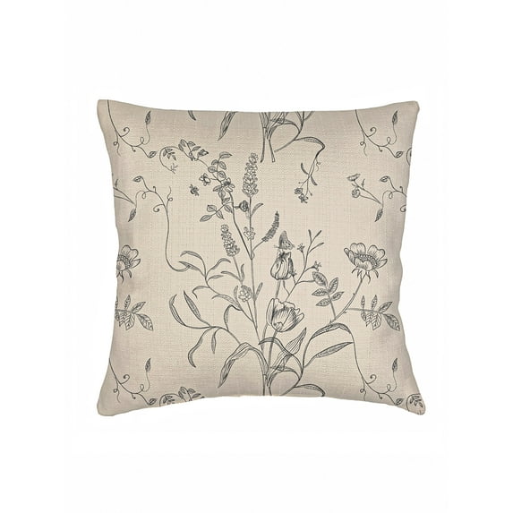 English Garden Natural Linen Euro Pillow 26x26 Down