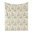 thumbnail image 1 of English Garden Soft Flannel Fleece Throw Blanket, Repetitive Floral Pattern with Vintage Different Flowers Bouquet, Cozy Plush for Indoor and Outdoor Use, 60" x 80", Multicolor, by Ambesonne, 1 of 5
