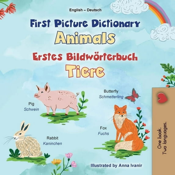English German Bilingual Collection First Picture Dictionary - Animals (English German Bilingual Children's Book), (Paperback)