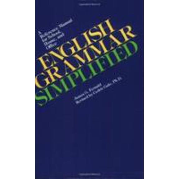 Pre-Owned English Grammar Simplified (Paperback) 0064634841 9780064634847