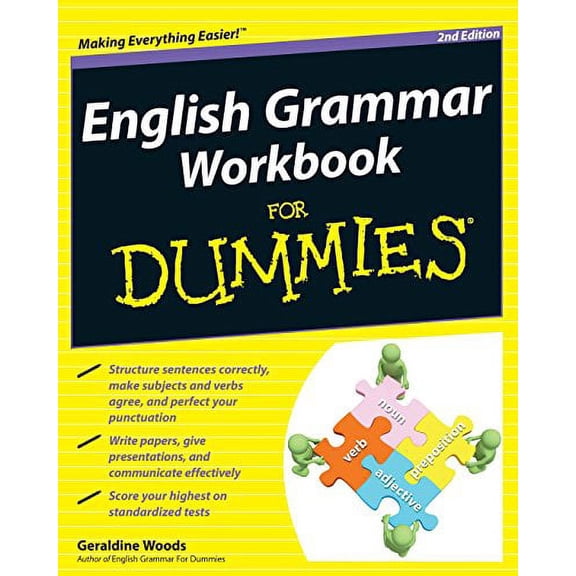 Pre-Owned English Grammar Workbook For Dummies, 2nd Edition