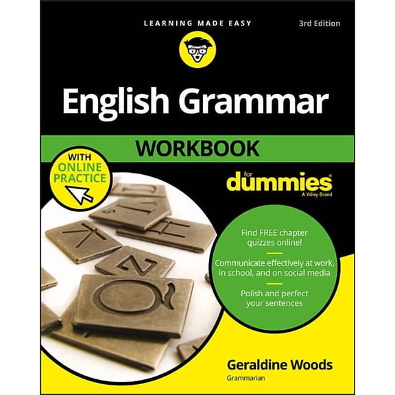 English Grammar Workbook for Dummies with Online Practice, (Paperback)