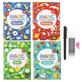 thumbnail image 1 of English Grooved Copybook Set for Kids - 4-Book Kit + Pen Grip + 5 Refills + Holder, Handwriting Practice for Beginners, Home School Travel, 1 of 7