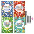 thumbnail image 1 of English Grooved Copybook Set for Kids - 4-Book Kit + Pen Grip + 8 Refills + Holder, Handwriting Practice for Beginners, Home School Travel, 1 of 7