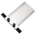 thumbnail image 1 of English Hole Ruler Stainless Steel with Base Multifunctional Woodworking Marking Ruler DIY Marking Tenon and Mortise, 1 of 7