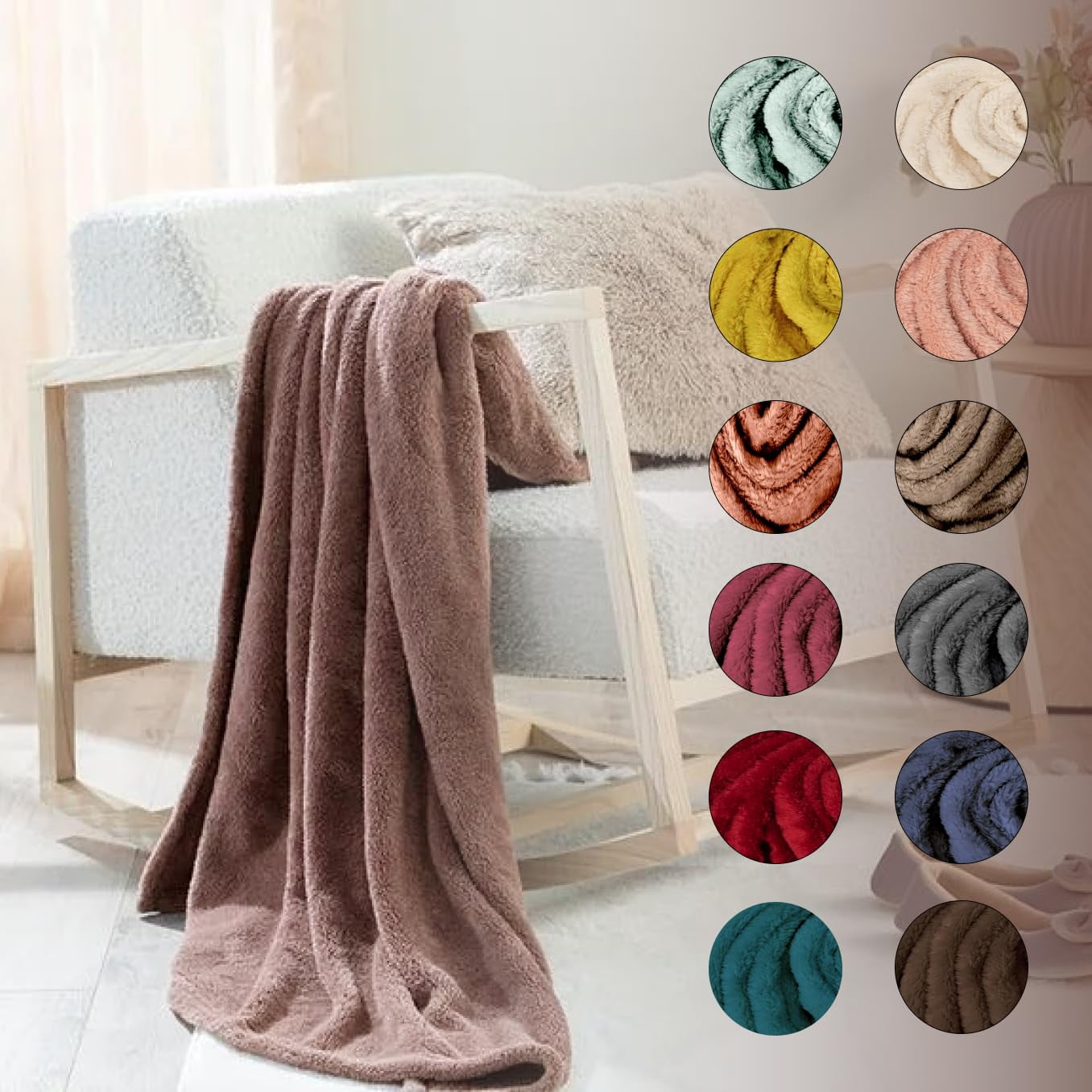English Home Fleece Throw Blanket Soft Plush Blanket for Couch Sofa or Bed Throw Size Super Cozy and Comfy for All Seasons Lilac 130x170 inch cm in Serbia at RSD 4216 Rating 5