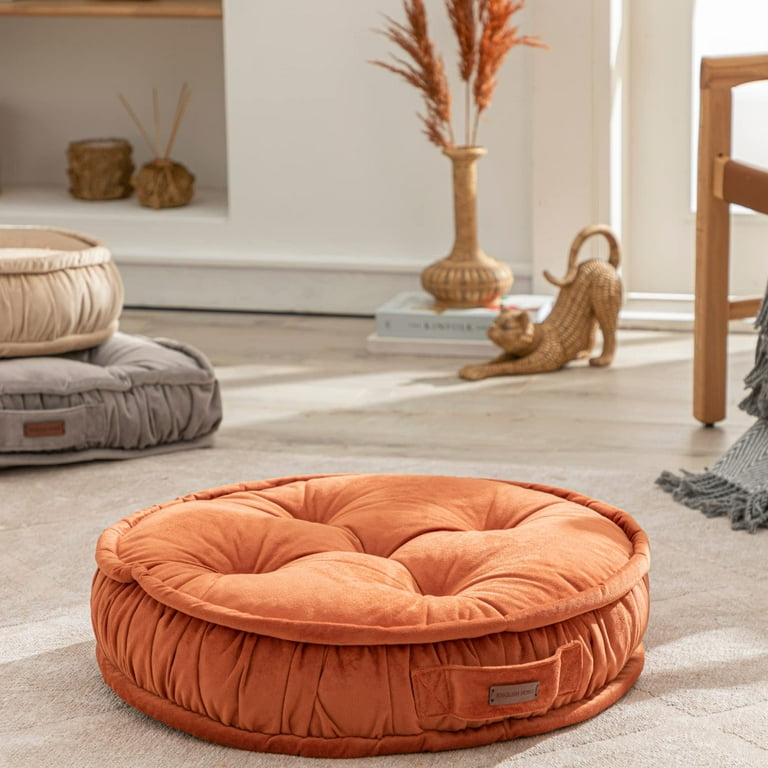English Home Large Floor Cushion Round Floor Pillow Thick Floor - Main Image