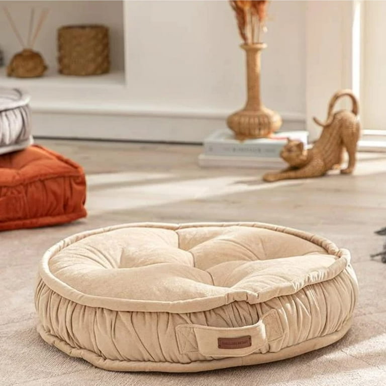 English Home Large Floor Cushion Round Floor Pillow Thick Floor
