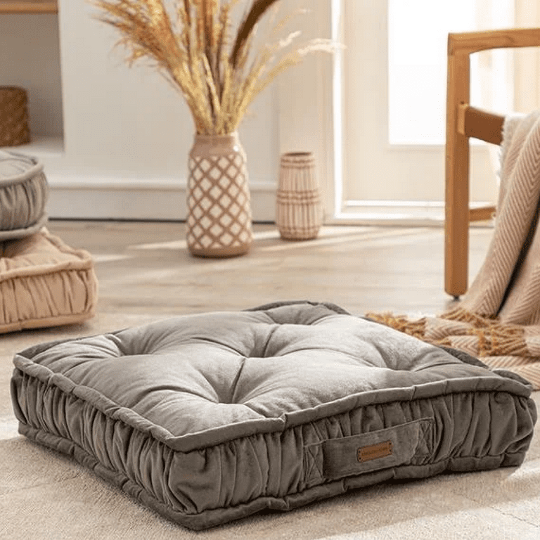 English Home Large Floor Cushion Square Floor Pillow Thick Floor