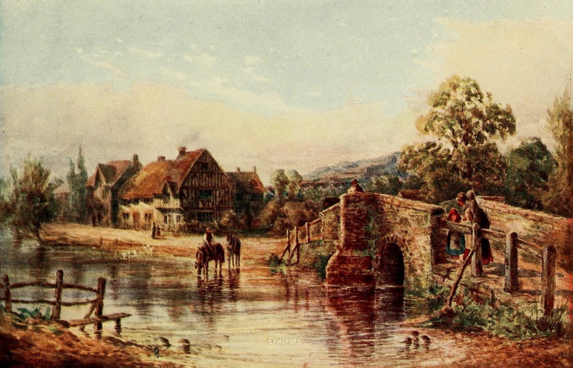 English Homes & Villages 1909 Eynsford Canvas Art - Charles E Corke (18 x 24)