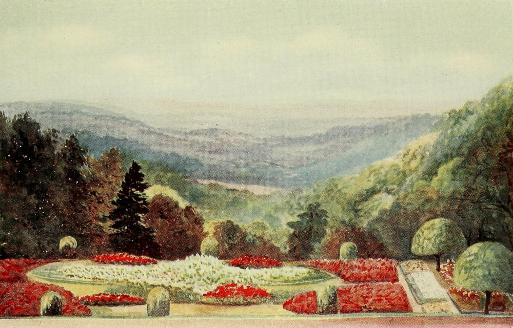 English Homes & Villages 1909 From Frant Court Canvas Art - Elizabeth R Cotton (24 x 36)