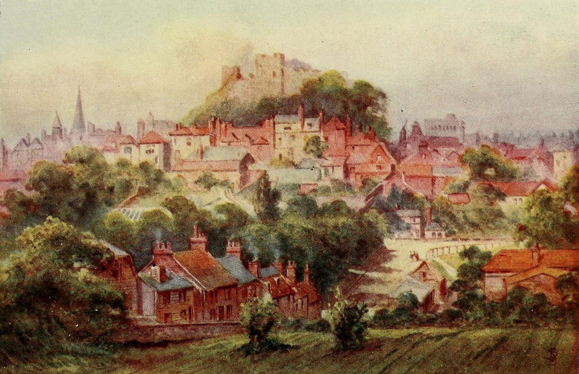English Homes & Villages 1909 Lewes Canvas Art - Sidney Baker (18 x 24)