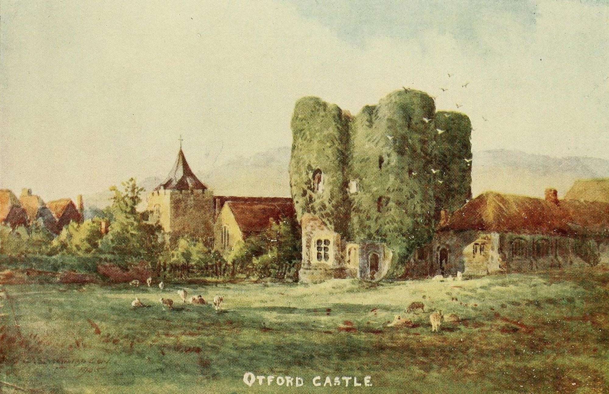 English Homes & Villages 1909 Otford Castle Canvas Art - Charles E Corke (24 x 36)