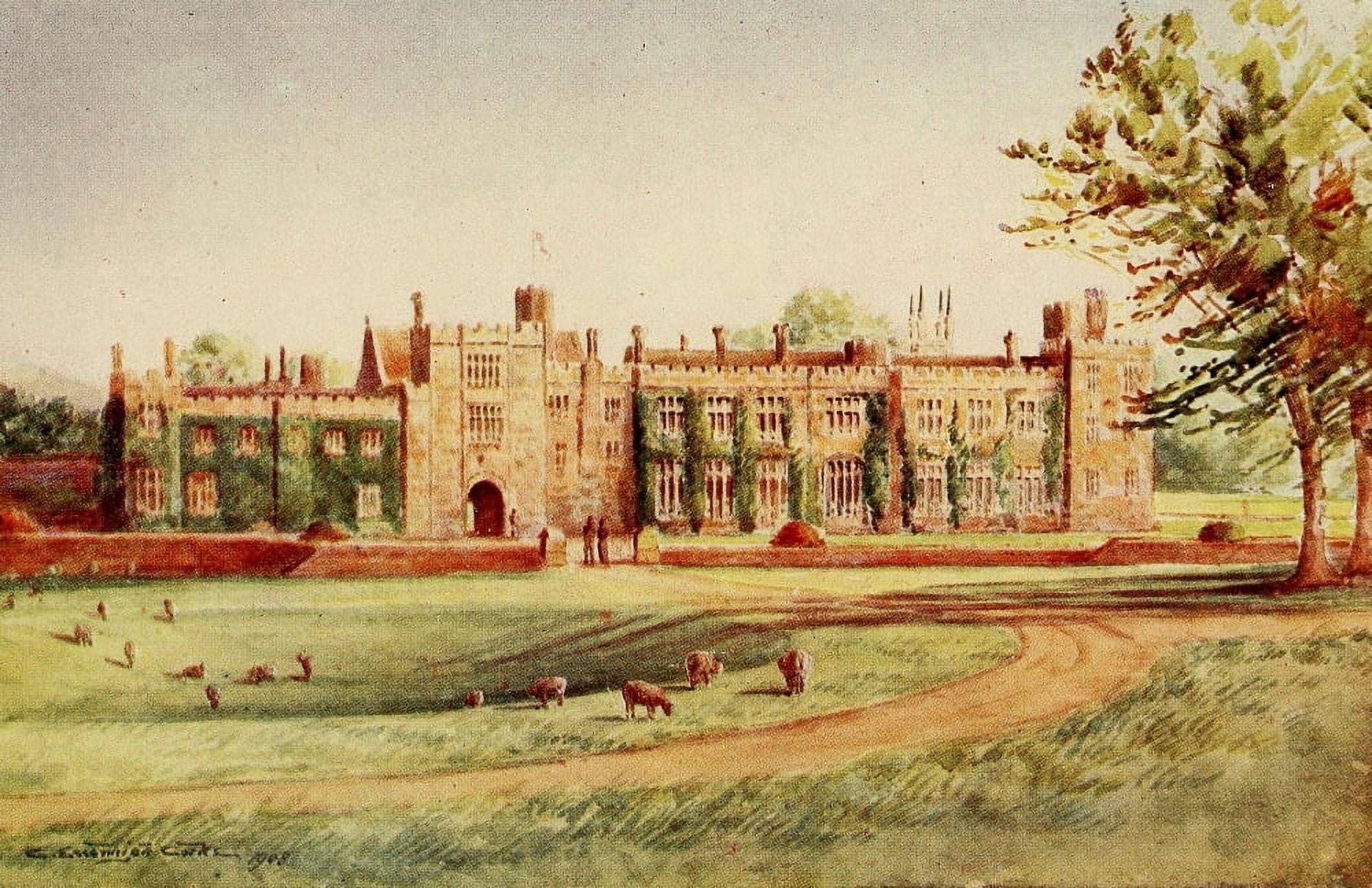 English Homes & Villages 1909 Penshurst Place Canvas Art - Charles E Corke (24 x 36)