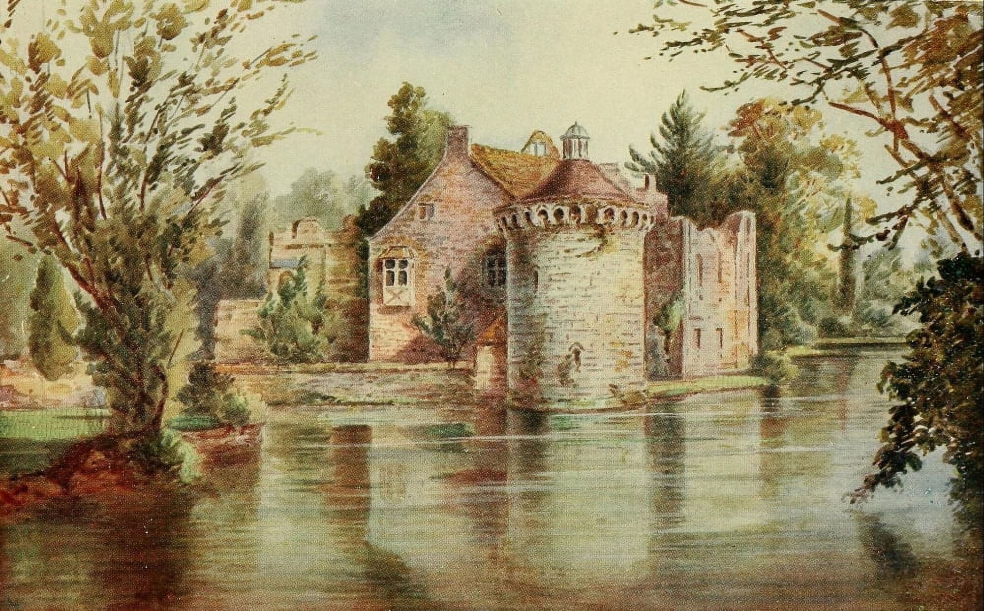 English Homes & Villages 1909 Scotney Castle Canvas Art - Charles E Corke (18 x 24)