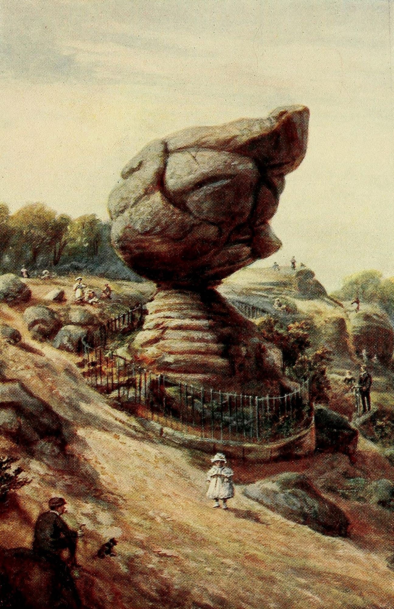 English Homes & Villages 1909 Toad Rock Tunbridge Wells Canvas Art - FW Burton (18 x 24)