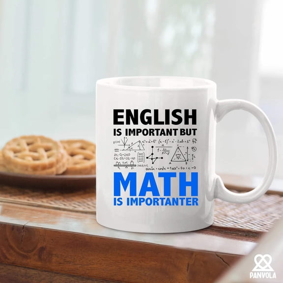 English Is Important But Math Is Importanter Math Lover Teacher Gifts Funny Engineer Dad Boyfriend Brother Husband Engineering Student Ceramic Mug Novelty Drinkware White 11 oz