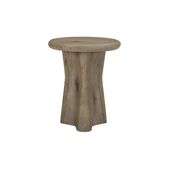 English Knotty Oak Drop Accent Table
