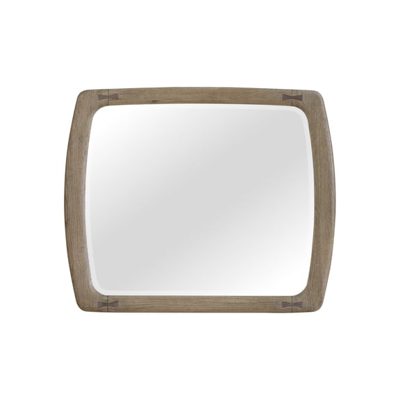 English Knotty Oak Inspired Mirror with Bowties