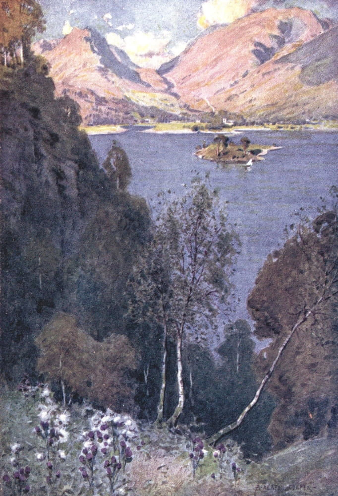 English Lakes 1908 Grasmere Canvas Art - A Cooper (18 x 24)
