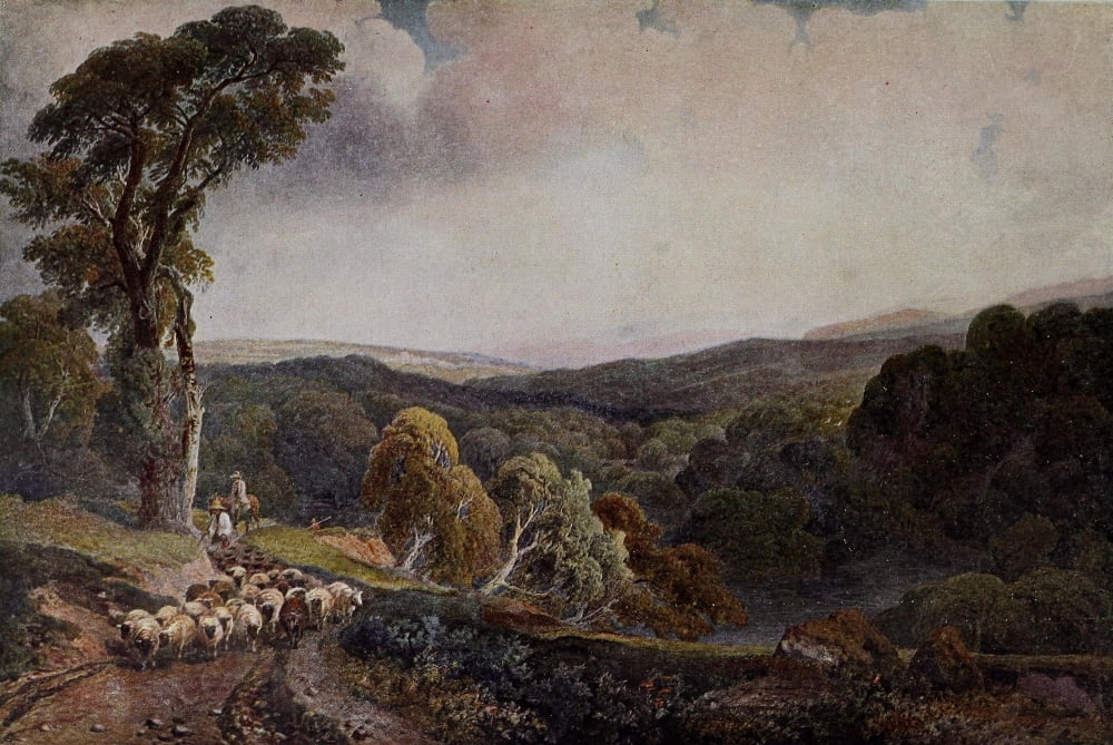 English Landscape Pntng 1903 Nr Lowther Castle Canvas Art - Peter de Wint (18 x 24)