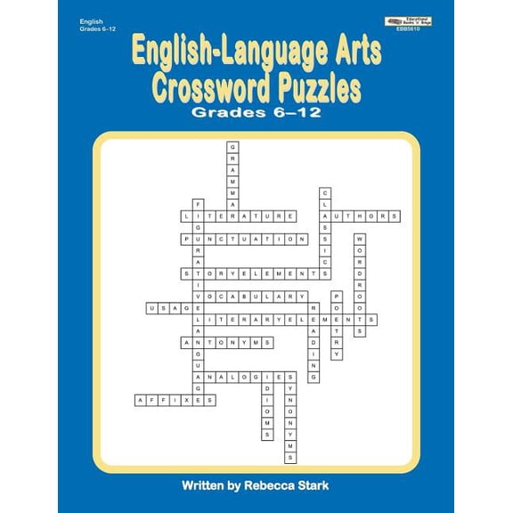 English-Language Arts Crossword Puzzles Grades 6-12, (Paperback)