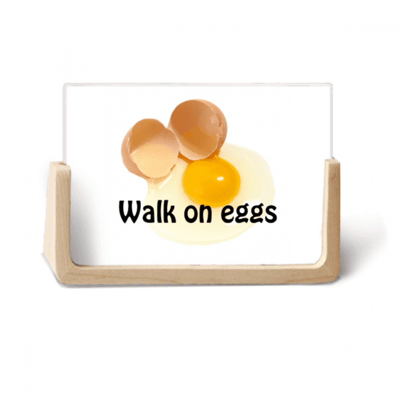 English Language Culture Common Sense Eggs Photo Wooden Photo Frame Tabletop Display