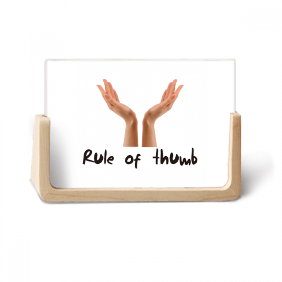English Language Culture Common Sense Fingers Photo Wooden Photo Frame Tabletop Display
