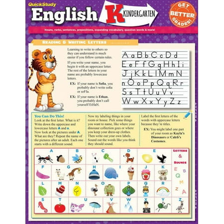 English Lanuage Arts (ELA) - Kindergarten : a QuickStudy Laminated Reference Guide (Other)