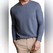 English Laundry Men s Long Sleeve Crewneck Regular Fit Shirt Blue, Small