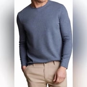 English Laundry Men s Long Sleeve Crewneck Regular Fit Shirt Blue, Medium