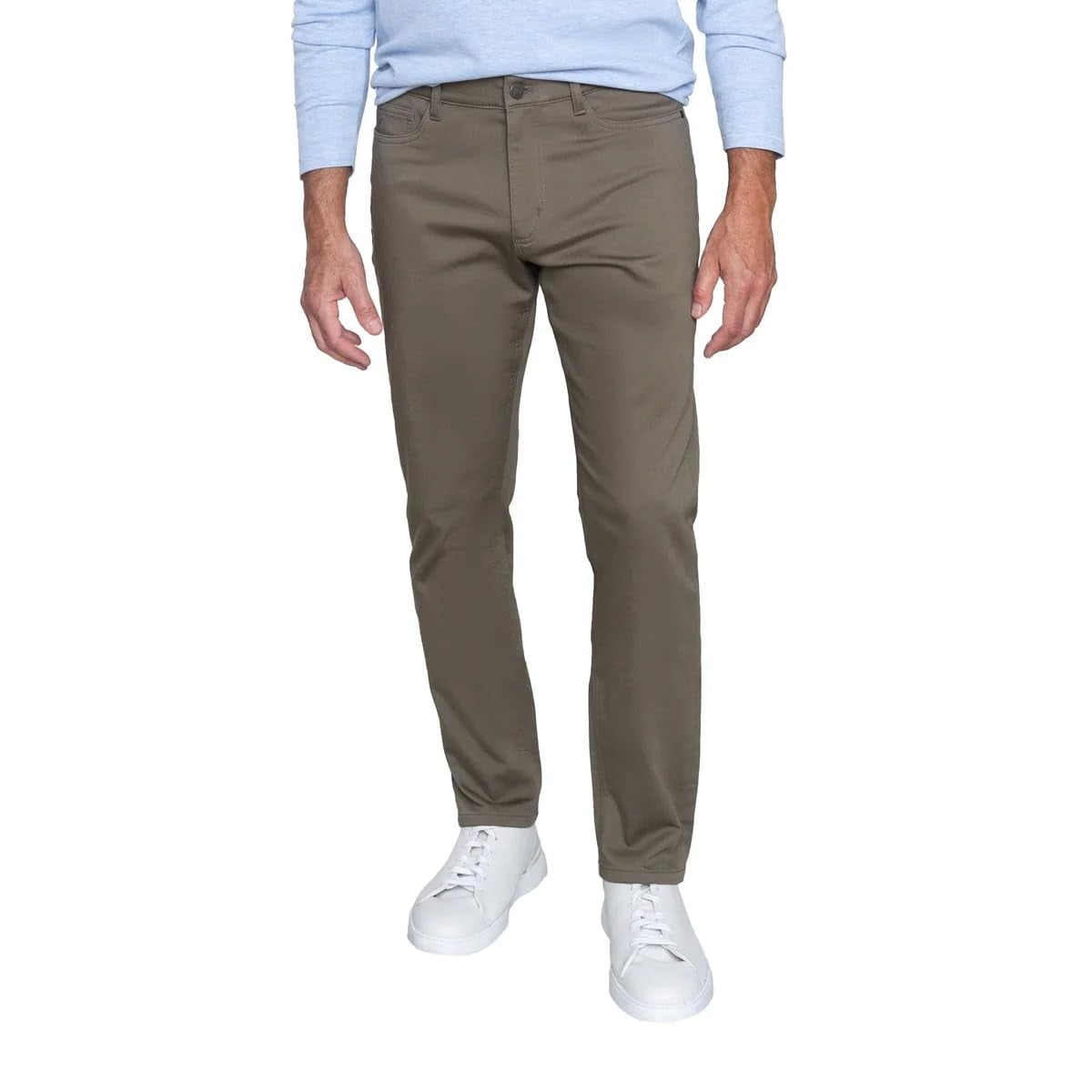 ENGLISH LAUNDRY Mens 4 Way Stretch Fabric Straight Fit Midweight Pant (Tan, 32W x 34L)