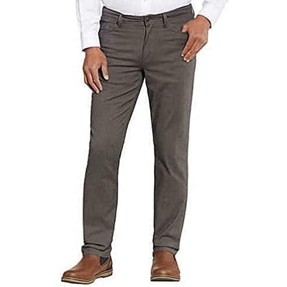 English Laundry Men's Everyday Pants (224 Dark Brown, 34W x 32L)