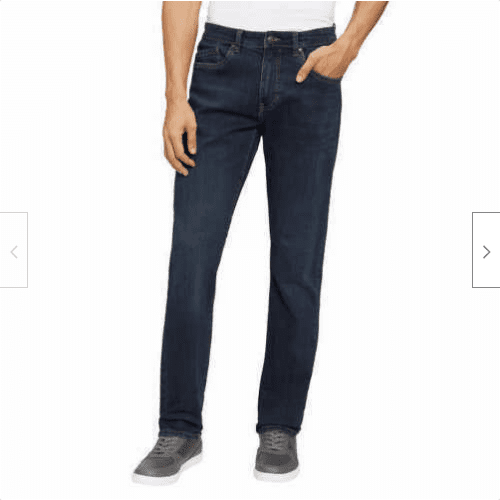 English Laundry Men's Harrow Straight Fit Stretch Jeans (Dark Indigo ...