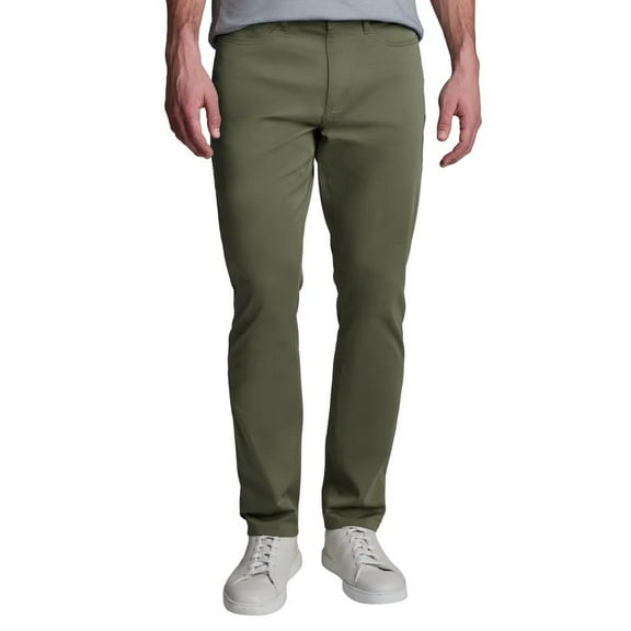 English Laundry Men's Straight Fit Stretch Lightweight 5-Pocket Pant ( Green, 42Wx29L )