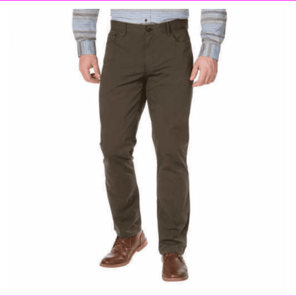 English Laundry Men's Straight Leg Stretch Twill Casual pants 38 X 30/walnut