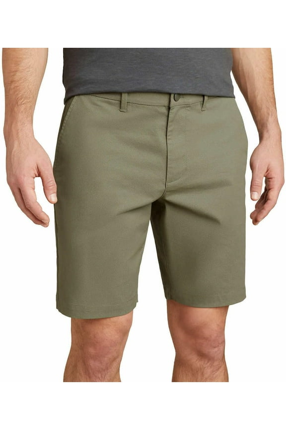 Mens Midweight Flat Front Short (US, Waist, 30, Regular, 347 Green)