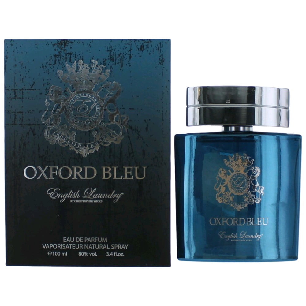 English Laundry Oxford Bleu Eau De Parfum Spray, Cologne for Men, 3.4 Oz