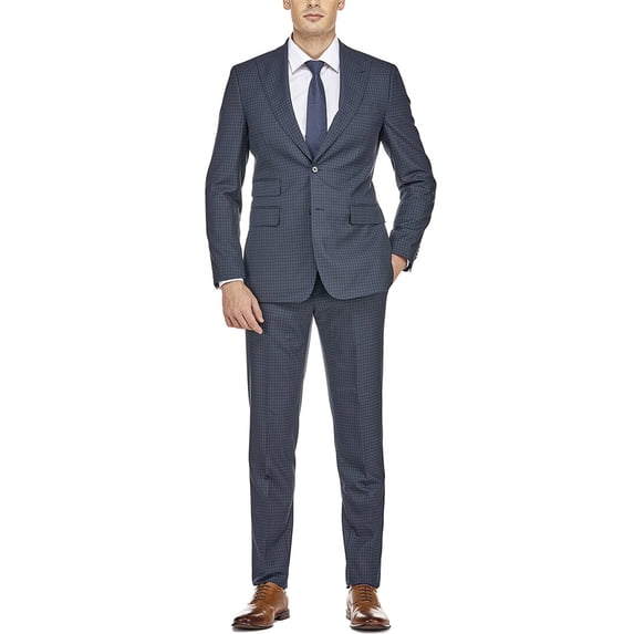 English Laundry mens Wool-Blend Suit, R40/33, Blue - Walmart.com