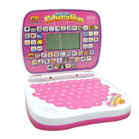 English Learning Laptop Toy, Bilingual Educational Device for 3-5 Years, Interactive Early Reading System, Multifunctional Language Tutor, Plastic Electronic Learning Machine