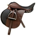 thumbnail image 1 of English Leather Jumping Saddle - Classic Design, Comfort & Precision", 1 of 4