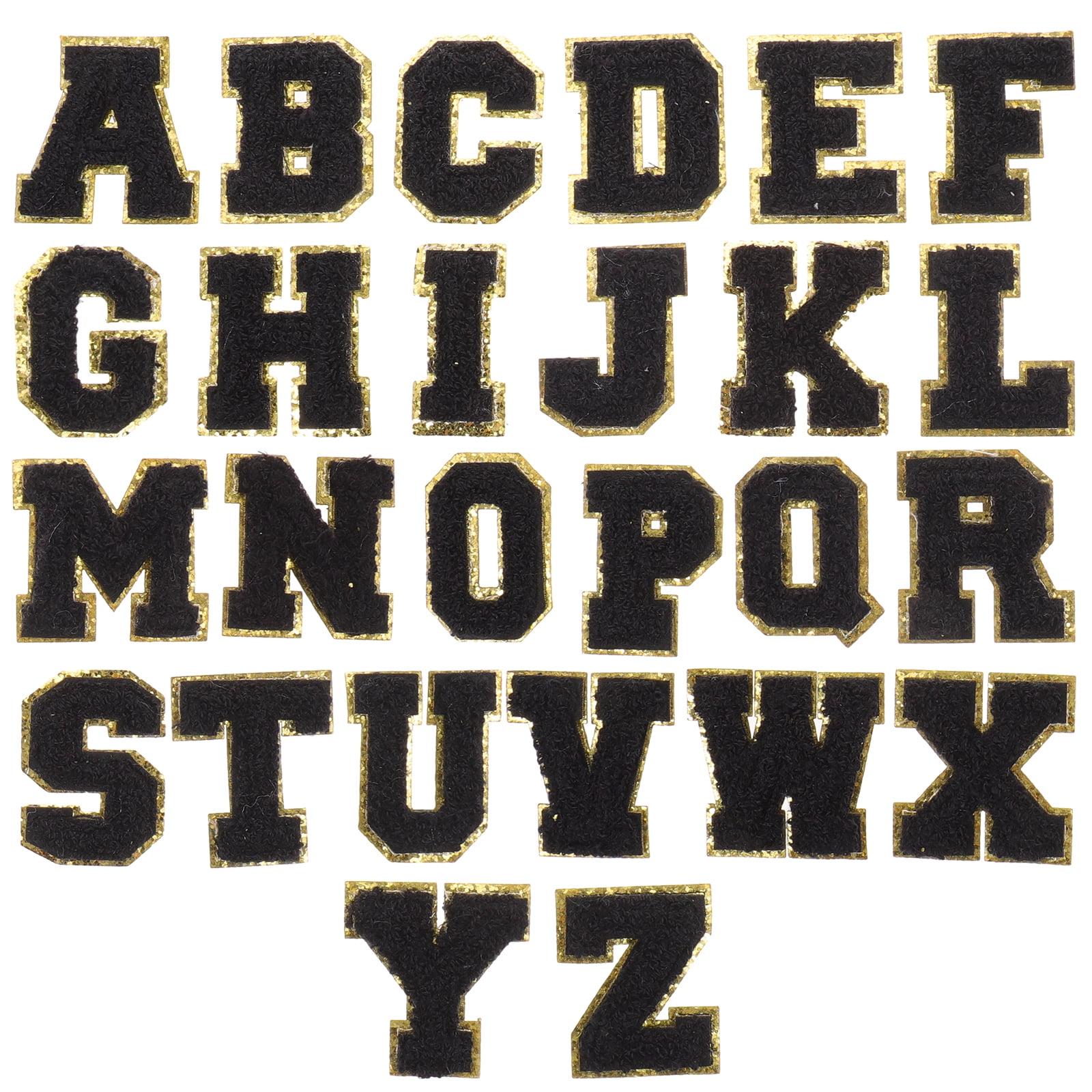 English Letter Cloth Sticker Appliques for Clothes Dreses Decor Multi